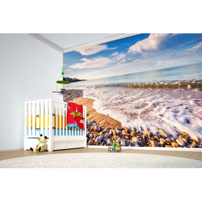 DIMEX ART Самозалепваща се флизелинова фототапета плаж макауда, сицилия 375 x 250 см