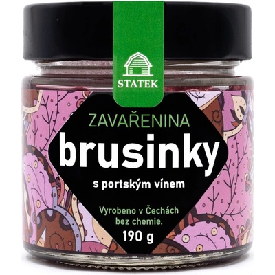 Hradecké Delikatesy brusinková Zavařenina s Portským vínem 130 g