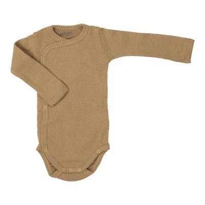 LODGER Hydrofilné zavinovacie body s dlhým rukávom Romper Ciumbelle Honey