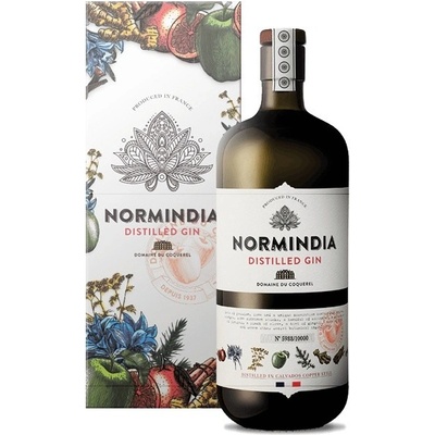 Normindia Domaine du Coquerel Gift Box gin 41,4% 0,7 l (karton)