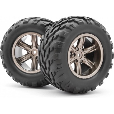 BlackZon Nalepené gumy 1:12 Šedé