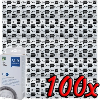Image 1 of Fair Squared XL 60 - Fair Trade Vegan Condoms 100 pack
