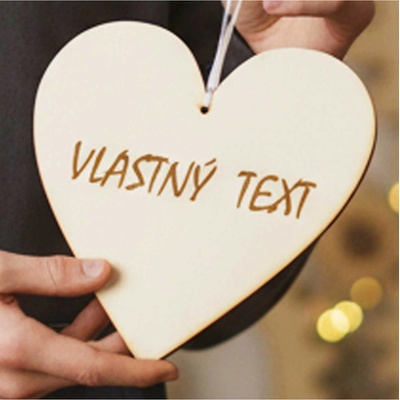 LYMFY | Dřevěná tabulka 17cm-Vlastní text | přírodní dřevo