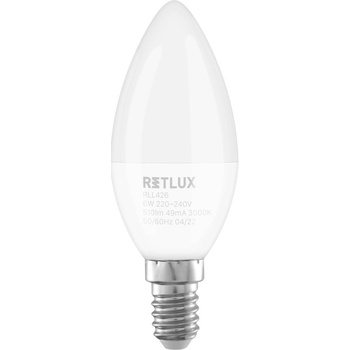 Retlux RLL 426 C37 E14 candle 6W WW