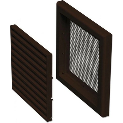 Dalap plastová 187 x 187 mm bez příruby hnědá