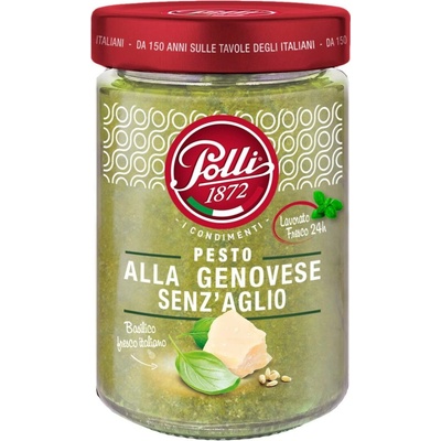 Polli pesto alla genovese bazalkové pesto s bez česneku 190g