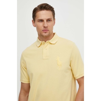 Ralph Lauren Памучна тениска с яка Polo Ralph Lauren в жълто с апликация 710936508 (710936508)