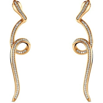 SAVICKI Náušnice Serpentéa, pozlacené stříbro B-K-K0845-00464-925-Z