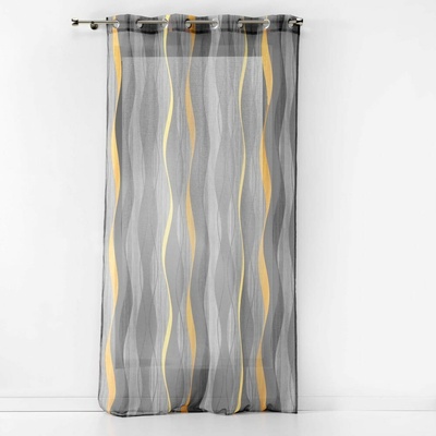 Sivá voálová záclona 140x240 cm Ondulys – douceur d'intérieur
