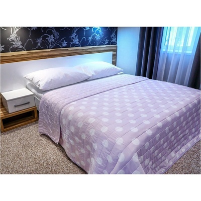 Mondo Italia Přehoz na postel 701P Pois růžový Made in Italy Růžová 220x240 cm