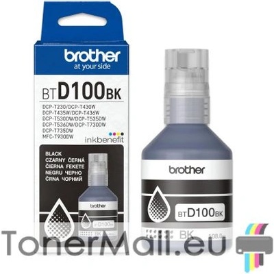 Бутилка с мастило BROTHER BTD100BK Black