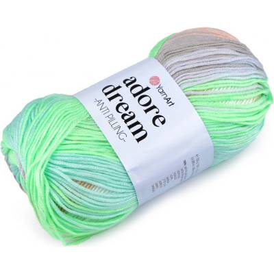 Prima-obchod Pletací příze Adore Dream 100 g, barva 6 (1052) mint