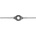 KINEX Държач за плашка K-MET 3055, CSN 24 1520 - 30 mm, за M10-M11 (3055)