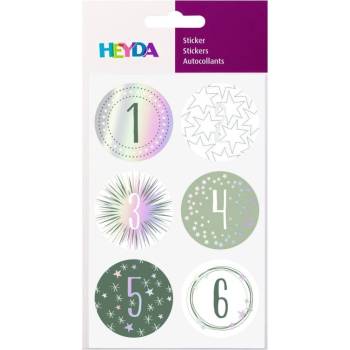 Heyda Samolepky A6 - čísla na adventní kalendář č.4