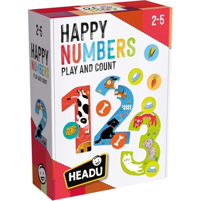 Headu Детски образователен пъзел Headu - Забавни числа (HMU55218)