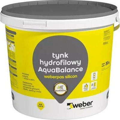Omítka silikonová hydrofilní Weber.pas silicon AquaBalance 30 kg