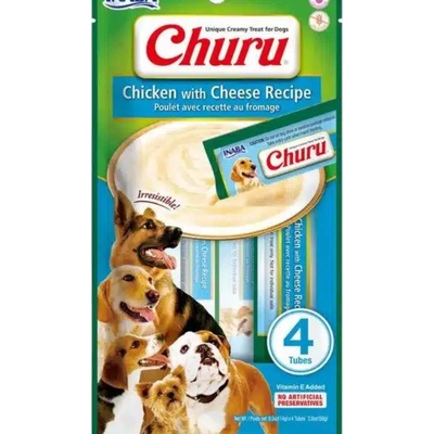 Inaba Churu Pyré dog Kura so syrom maškrta pre psy 4tuby 56 g