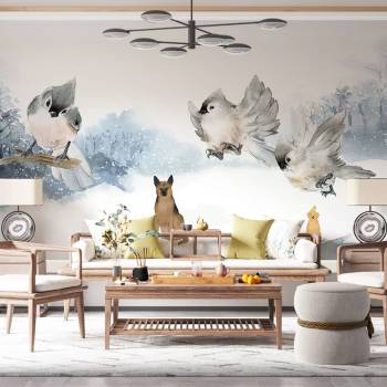 Image 1 of Art gift Фототапет - Игра в снега