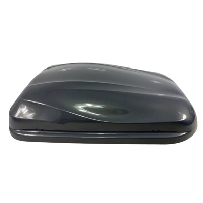 Автобокс Junior Altro 140x90x38cm с 70 mm крепежи, с едностранно отваряне с ключ, 370 литра - Сив антрацид гланц