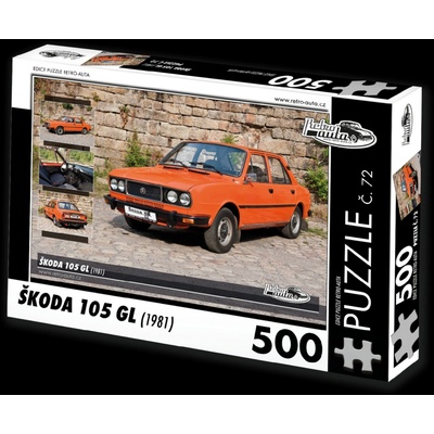 Retro-Auta č. 72 Škoda 105 GL 1981 500 dílků