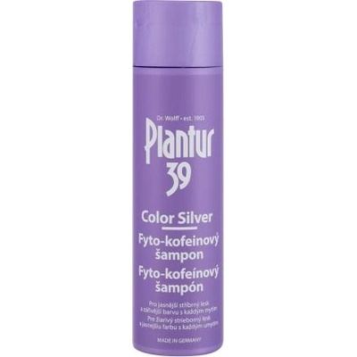 Plantur 39 Phyto-Coffein Color Silver 250 ml фито-кофеинов шампоан за руси и сиви тонове на косата за жени