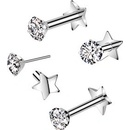 Šperky4U piercing do brady PUSH IN labreta TITAN TIT1360-1208