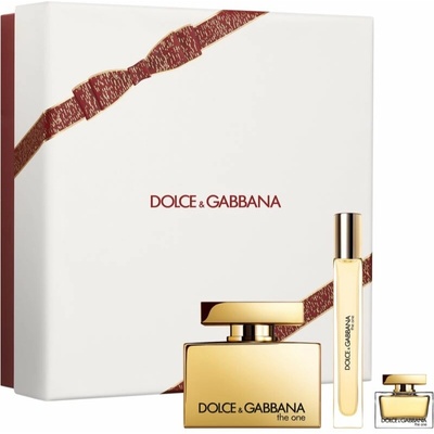 Dolce & Gabbana The One Gold Intense EDP 75 ml + Dolce & Gabbana The One EDP cestovní sprej 10 ml + Dolce & Gabbana The One EDP mini 5 ml