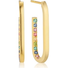 Sif Jakobs Pozlátené oválne náušnice Capizzi SJ-E42212-XCZ-YG