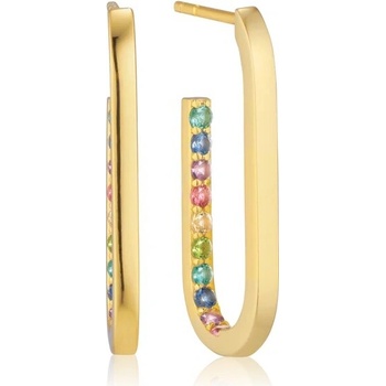 Sif Jakobs Pozlátené oválne náušnice Capizzi SJ-E42212-XCZ-YG