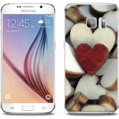 Pouzdro mmCase Gelové Samsung Galaxy S6 Edge - gravírované červené srdce – Zbozi.Blesk.cz