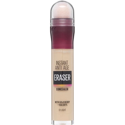 Maybelline Instant Anti-Age Eraser tekutý korektor s houbičkou 01 Light 6,8 ml