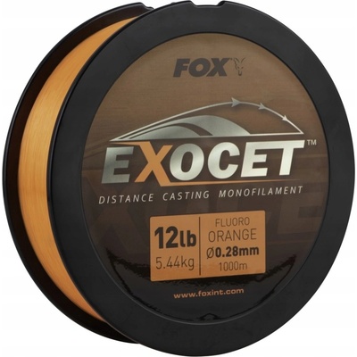 Fox Exocet Fluoro Orange Mono 1000 m 0,33 mm – Zboží Dáma