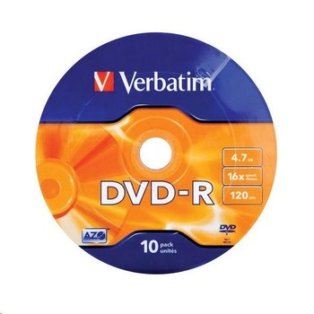 Verbatim DVD-R Matt Silver 16x 4, 7 GB 10 броя (43729)