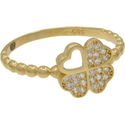 sZlato.cz 3469 Zlatý prsten čtyřlístek 1,60g