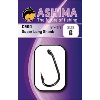 Ashima C-900 Super Long Shank vel.6 10 ks