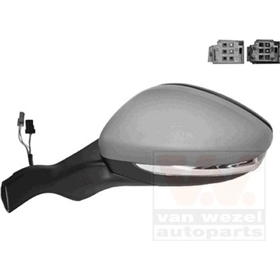 Vonkajżie spätné zrkadlo VAN WEZEL 4034807