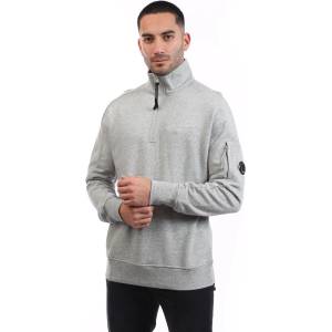 C.P. Company Поларена блуза CP Company Diagonal Raised Fleece Half-Zip Sweatshirt - Grey