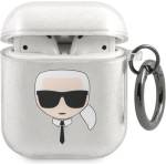 Karl Lagerfeld Калъф Karl Lagerfeld KLA2UKHGS Glitter Karl`s Head, за Apple AirPods, (KF000834-0)