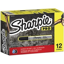 Sharpie S0945720 Metal Barrels čierny 12 ks