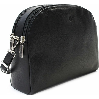 Arwel čierna kožená crossbody kabelka Silárda