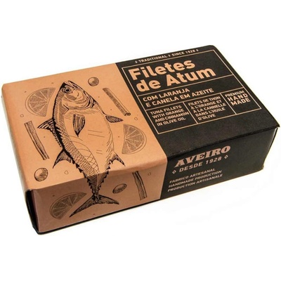 Aveiro Tuna fillet in olive oil Orange Cinamon 120g