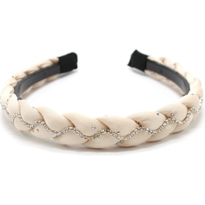 Čelenka s kamínkovým řetízkem Barva: černá – Zboží Dáma