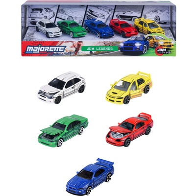 Majorette Комплект колички Majorette - JDM Legends, 5 броя, 1: 64 (8504105000)