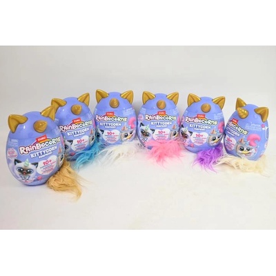 ZURU Rainbocorns kittycorn surprise – překvapení vajíčko s plyšovým koťátkem jednorožcem