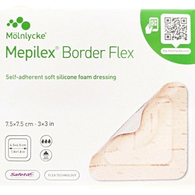 Mepilex Border Flex Krytí 7.5 x 7.5 cm 5 ks
