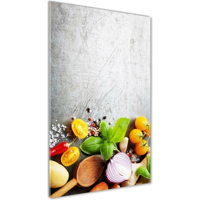 Vertikálny fotoobraz na skle Zelenina 50x100 cm