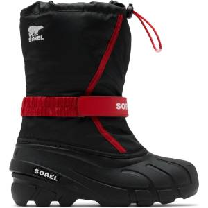 Sorel Детски зимни ботуши Sorel Kid's Big Flurry Boot Winter boots - Black / Bright Red - размер 39 (EU) (702-5755-0115)