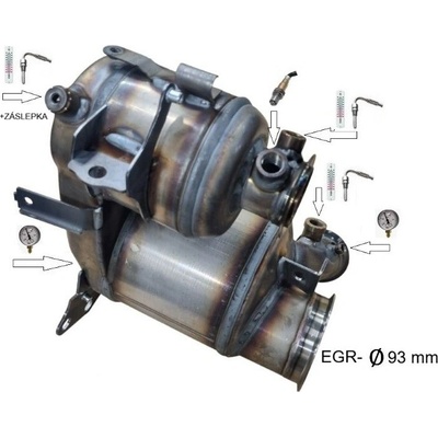 JMJ 1315DPF filter výfuku SEAT Leon 3 (12-21) 2.0 TDi 4x2