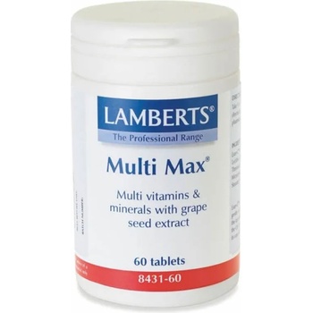 LAMBERTS ЛАМБЕРТС МУЛТИВИТАМИНИ 50 + MULTI MAX 60 ТАБЛ / LAMBERTS MULTI MAX 60tabs