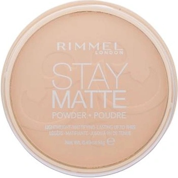 Rimmel London Stay Matte дълготрайна компактна пудра 14 g нюанс 006 Warm Beige